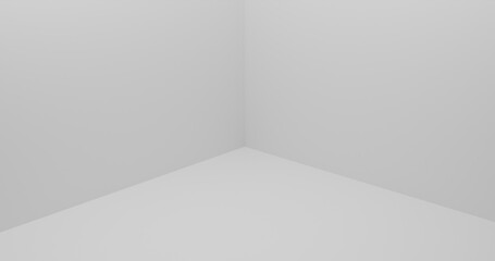 Empty room background. Wall and floor room. Room display product. Showroom 3d rendering.