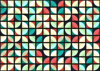 Abstract Geometric Pattern generative computational art illustration