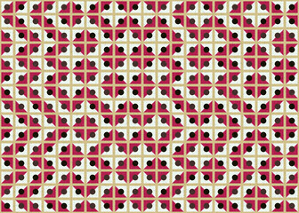 Abstract Geometric Pattern generative computational art illustration