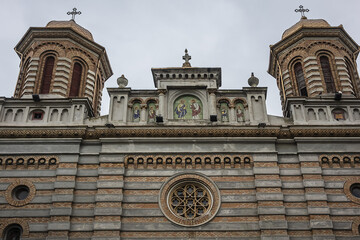 Constanta orthodox Cathedral of Saints Peter and Paul. Cathedral built in Greco-Roman style in 1883-1885. Constanta, Romania.