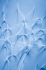 Paper fragments on the textured paper