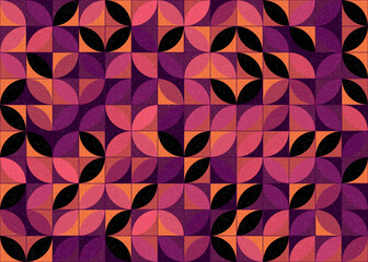 Abstract Geometric Pattern generative computational art illustration