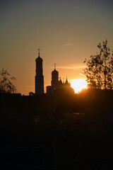 Sunset over the Moscow Kremlin