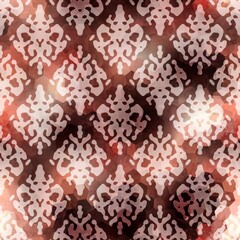 Seamless ornamental flourish damask surface pattern design for print. High quality illustration. Victorian style elegant classic wallpaper design in repeat. Abstract vintage art illustration.