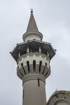Famous Grand Mosque of Constanta (Marea Moschee din Constanta) known as Carol I Mosque (Moscheea Carol I). Constanta, Romania.