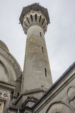 Famous Grand Mosque of Constanta (Marea Moschee din Constanta) known as Carol I Mosque (Moscheea Carol I). Constanta, Romania.