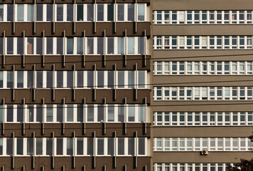 Facades of two office buildings, Krakow, Poland