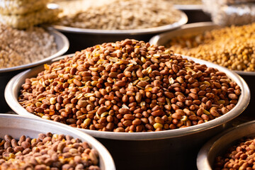 Fototapeta premium fresh peanuts in the market