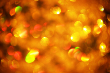 Light brown defocus. Glitter in defocus, new year and christmas.