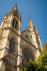 Fototapeta premium Church of Chartrons in Rue Notre Dame in Bordeaux