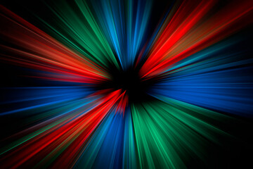 Wallpaper background of an abstract colorful multicolored explosion.Orange green blue