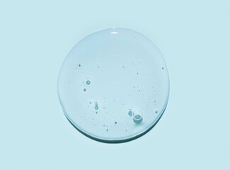 Liquid gray gel or serum drop glass of microscope background