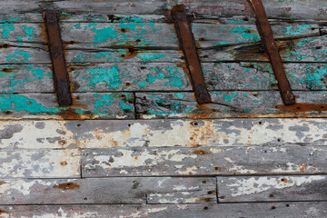 rusting ship wreck on Brittany coast