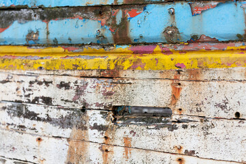 rusting ship wreck on Brittany coast