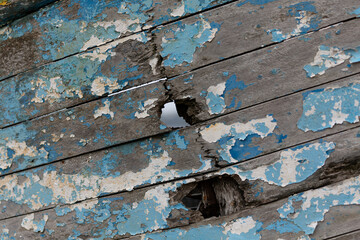 rusting ship wreck on Brittany coast