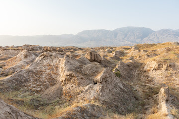 Ruins on the ancient city of Panjakent.