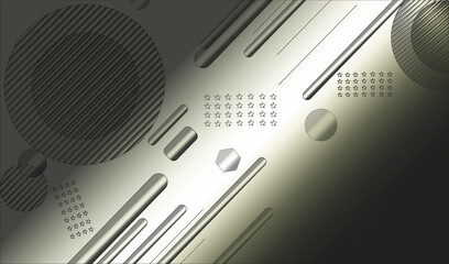 Green gradient geometric shape background