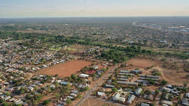 Main road in Francistown, Kenneth Nkhwa Interchange,  Botswana,  nicknamed Spaghetti road, 