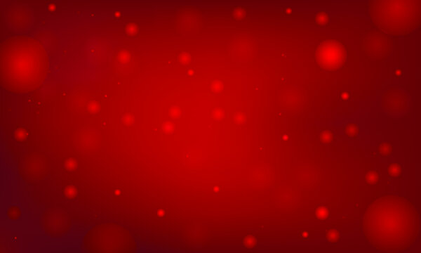 Abstract red vector background with bokeh effect