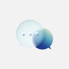 Modern Glassmorphism Icon Vector