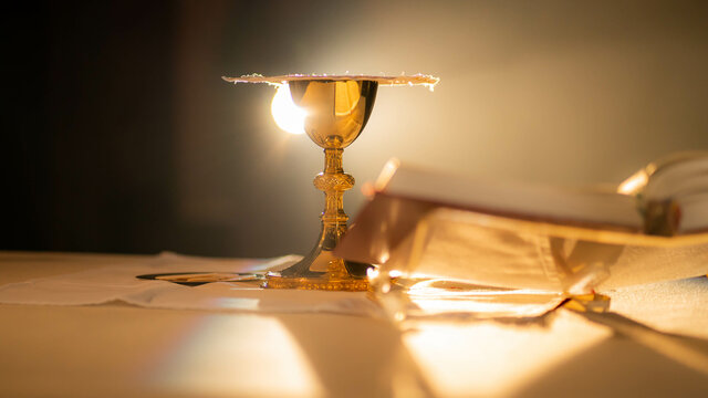 candle light in a church