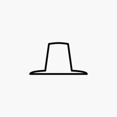 Hat line icon design concept 