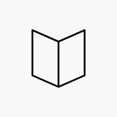 Book, read line icon design concept 