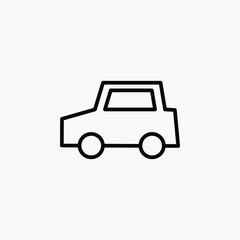 Car, vehicle line icon design concept 
