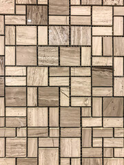 photo of ceramic tiles, mosaic close-up