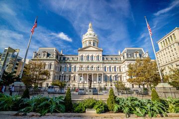 The city hall of Baltimore Maryland