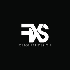 fxs typography letter monogram logo design