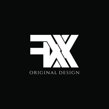 Fxx Initial Letter Monogram Logo Design Original