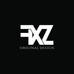 Obraz premium fxz initial letter monogram business logo design