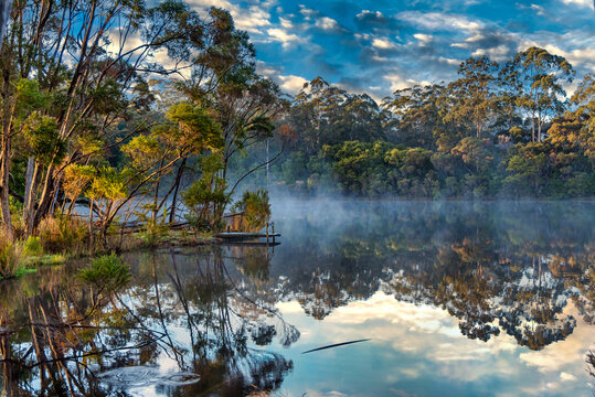 Beautiful lakes everywhere set amongst lush woodland and plants at Pemberton