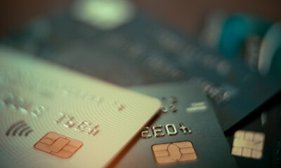 credit cards for financial concept