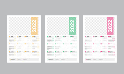 One Page Calendar 2022 Template