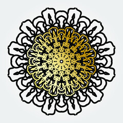decorative concept abstract mandala illustration. EPS 10