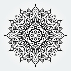 decorative concept abstract mandala illustration. EPS 10