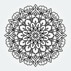 decorative concept abstract mandala illustration. EPS 10