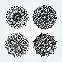 Collection decorative concept abstract mandala illustration. EPS 10