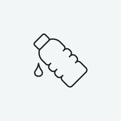 Bottle vector icon illustration sign