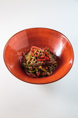 Salad on a white background