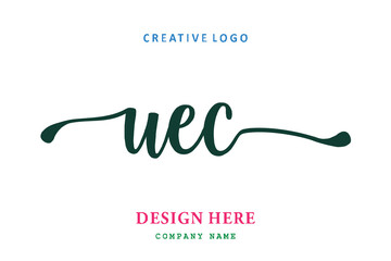 UEC lettering logo is simple, easy to understand and authoritative
