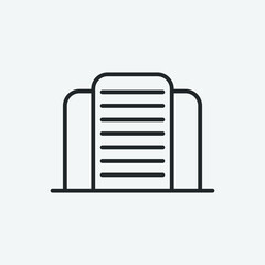 Building vector icon illustration sign