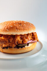 burger, hamburger on a white background