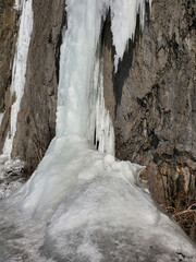 waterfall in the mountains
