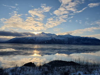 lake in the mountains