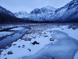 lake in winter