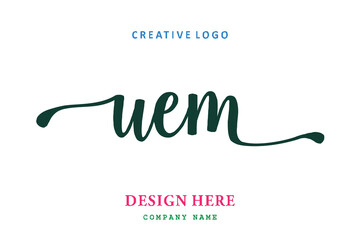 UEM lettering logo is simple, easy to understand and authoritative