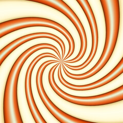 Fototapeta premium Round spiral sweet candy caramel background